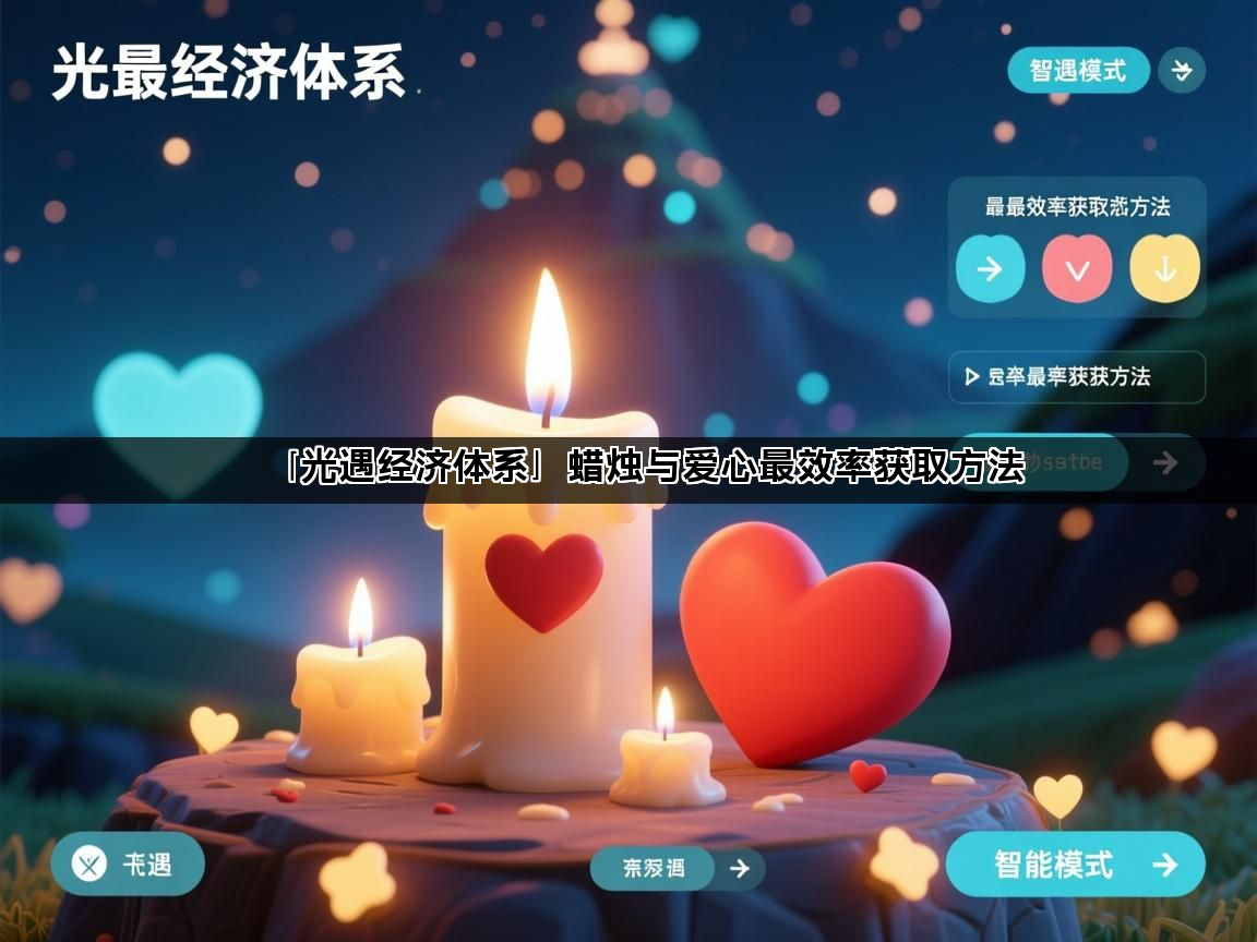 「光遇经济体系」蜡烛与爱心最效率获取方法(图1)